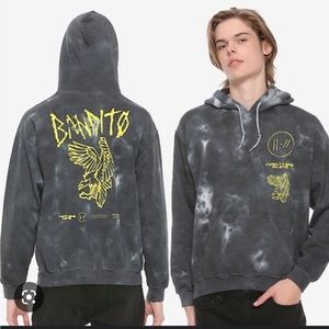 Twenty One Pilots trench Bandito tie-dye hoodie sweatshirt